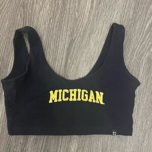 University of Michigan size small crop top